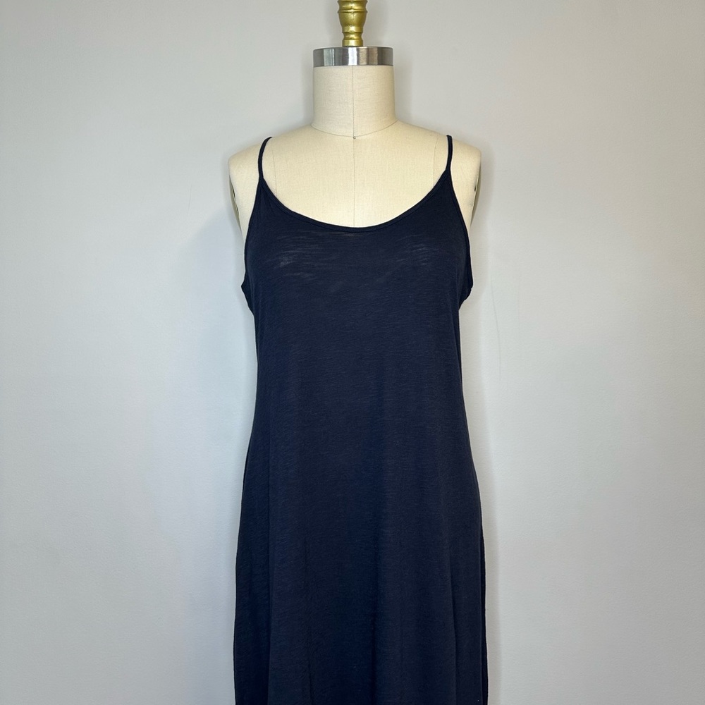 Navy Basic Racerback Maxi Dress - Picture 2 of 8